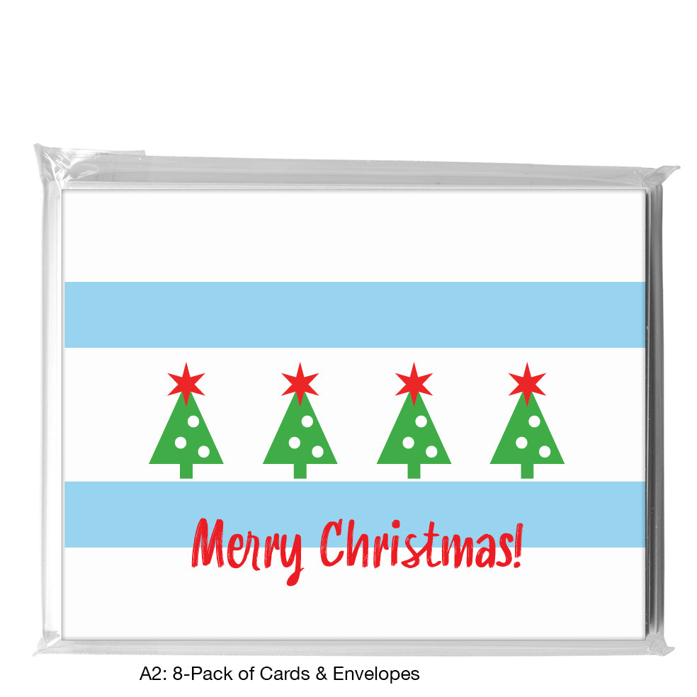 Hello, from Chicago, Greeting Card (8399N), 8-Pack, www.printedcanvas.com