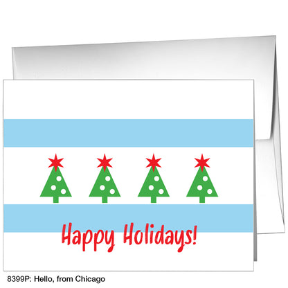 Hello, From Chicago, Greeting Card (8399P)