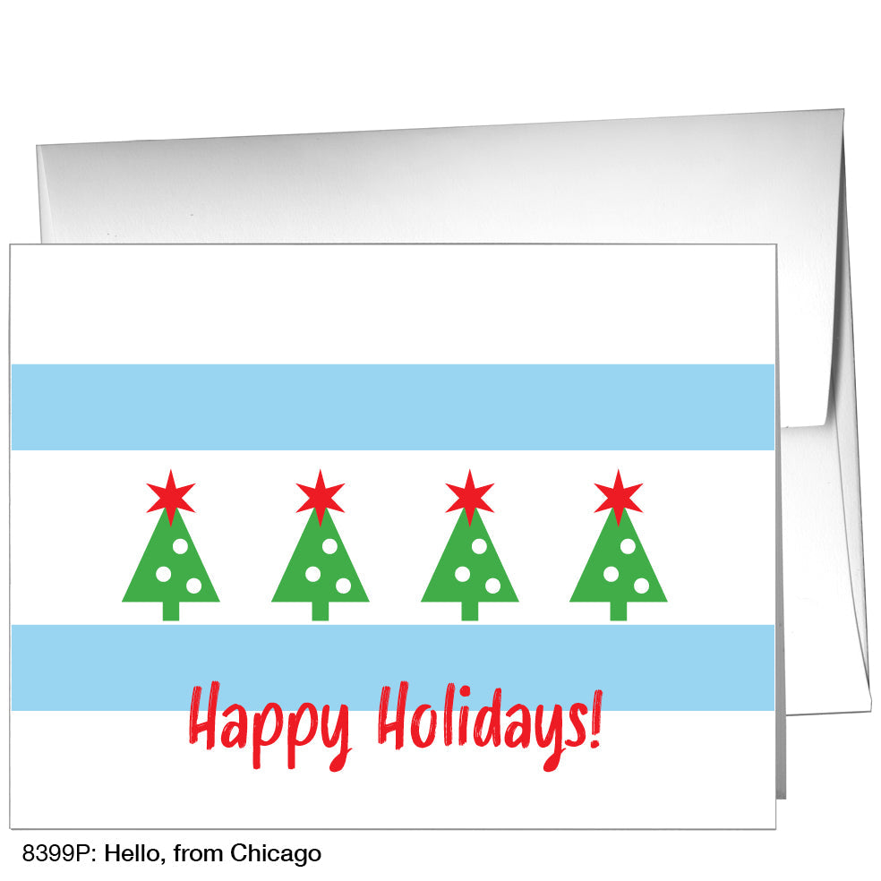 Hello, From Chicago, Greeting Card (8399P), A2, printedcanvas.com