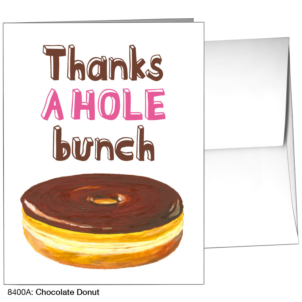 Chocolate Donut, Greeting Card (8400A)