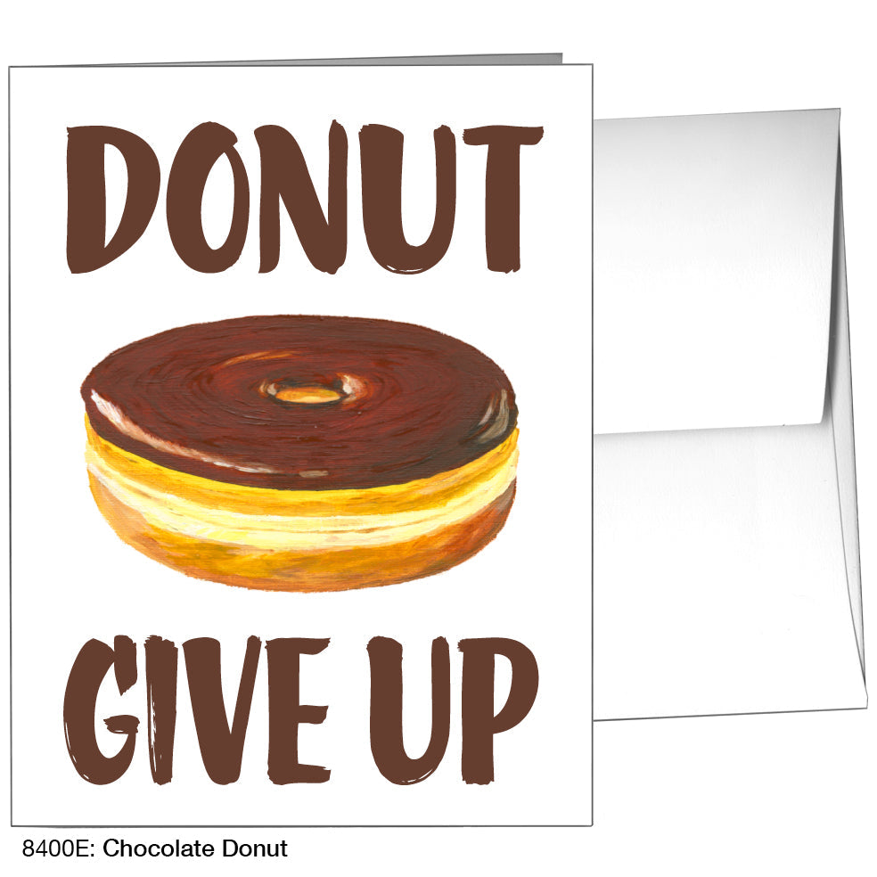 Chocolate Donut, Greeting Card (8400E), A2, printedcanvas.com