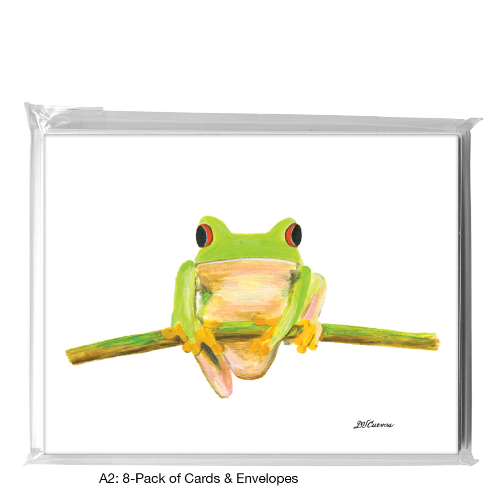 Tree Frog, Greeting Card (8402), A2 8-Pack, printedcanvas.com