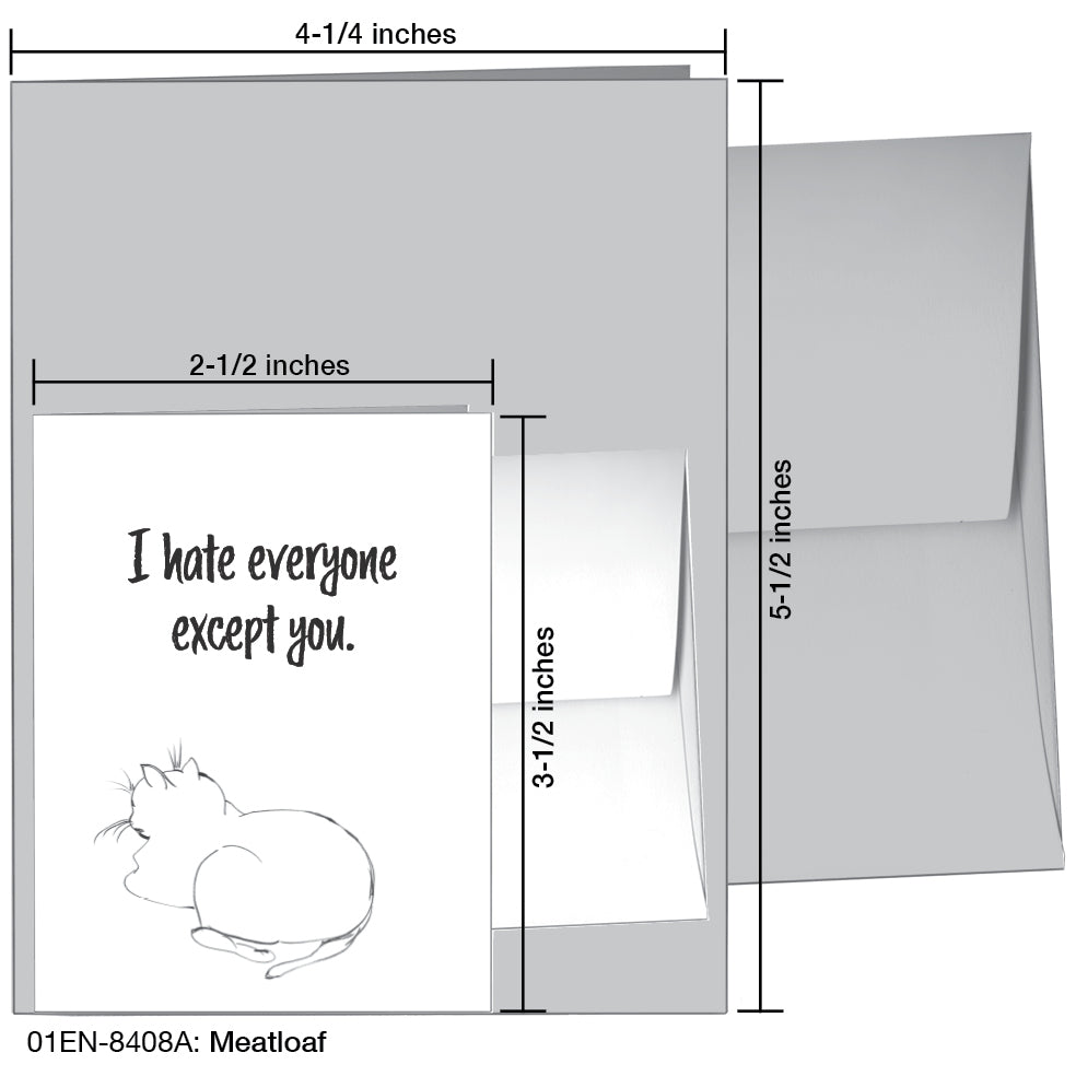 Meatloaf, Greeting Card (8408A), Enclosure, www.printedcanvas.com