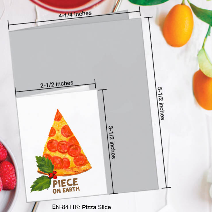 Pizza Slice, Greeting Card (#8411K), Enclosure Card, www.printedcanvas.com