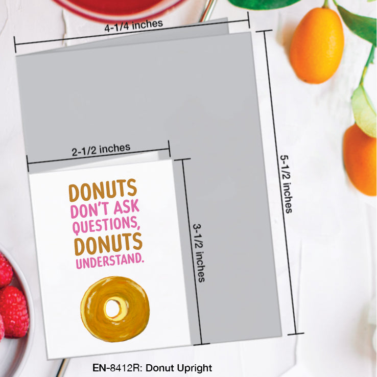 Donut Upright, Greeting Card (#8412R)