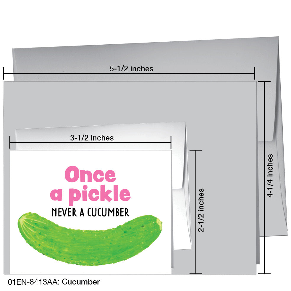 Cucumber, Greeting Card (#8413AA)