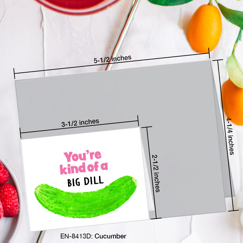 Cucumber, Greeting Card (8413D), Enclosure, www.printedcanvas.com
