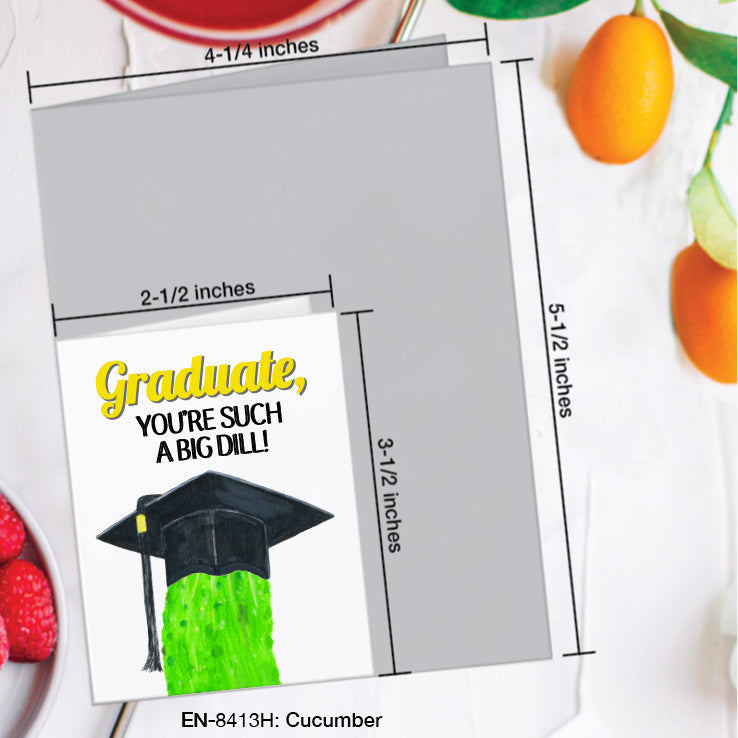 Cucumber, Greeting Card (#8413H), Enclosure, www.printedcanvas.com