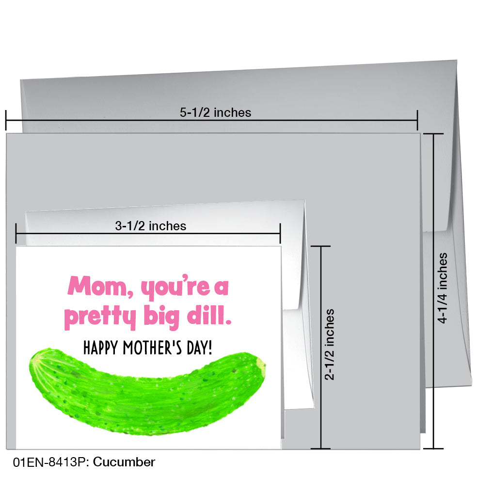 Cucumber, Greeting Card (8413P), Enclosure, printedcanvas.com