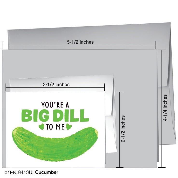 Cucumber, Greeting Card (8413U), Enclosure, www.printedcanvas.com