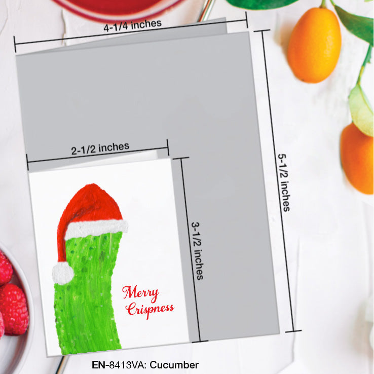 Cucumber, Greeting Card (#8413VA), Enclosure Card, www.printedcanvas.com