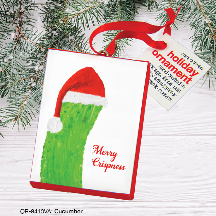 Cucumber, Ornament (OR-8413VA), Ornament Front, www.printedcanvas.com