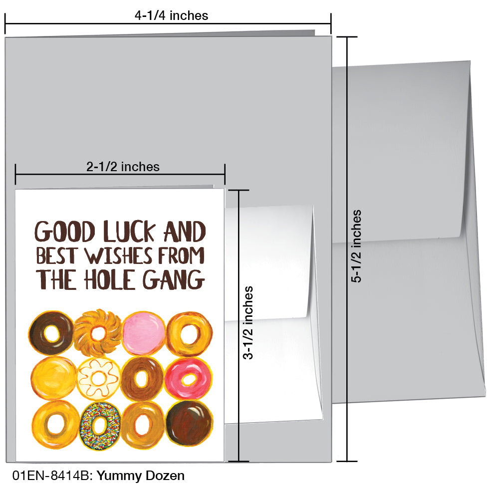 Yummy Dozen, Greeting Card (8414B), Enclosure, www.printedcanvas.com