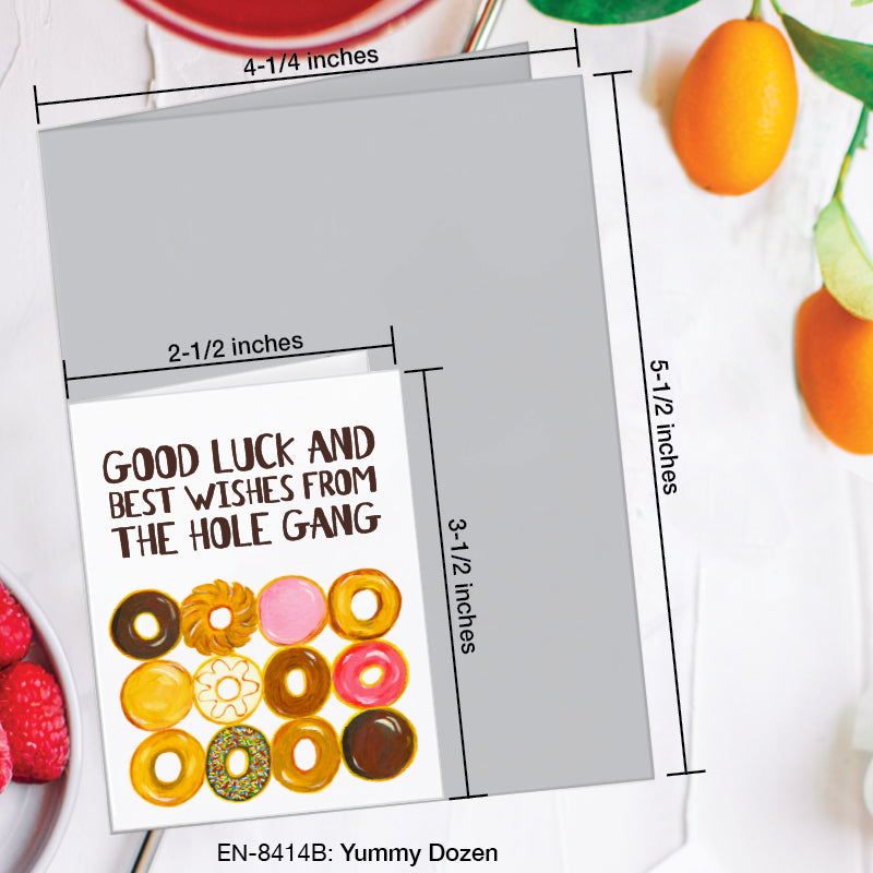 Yummy Dozen, Greeting Card (8414B), Enclosure, www.printedcanvas.com