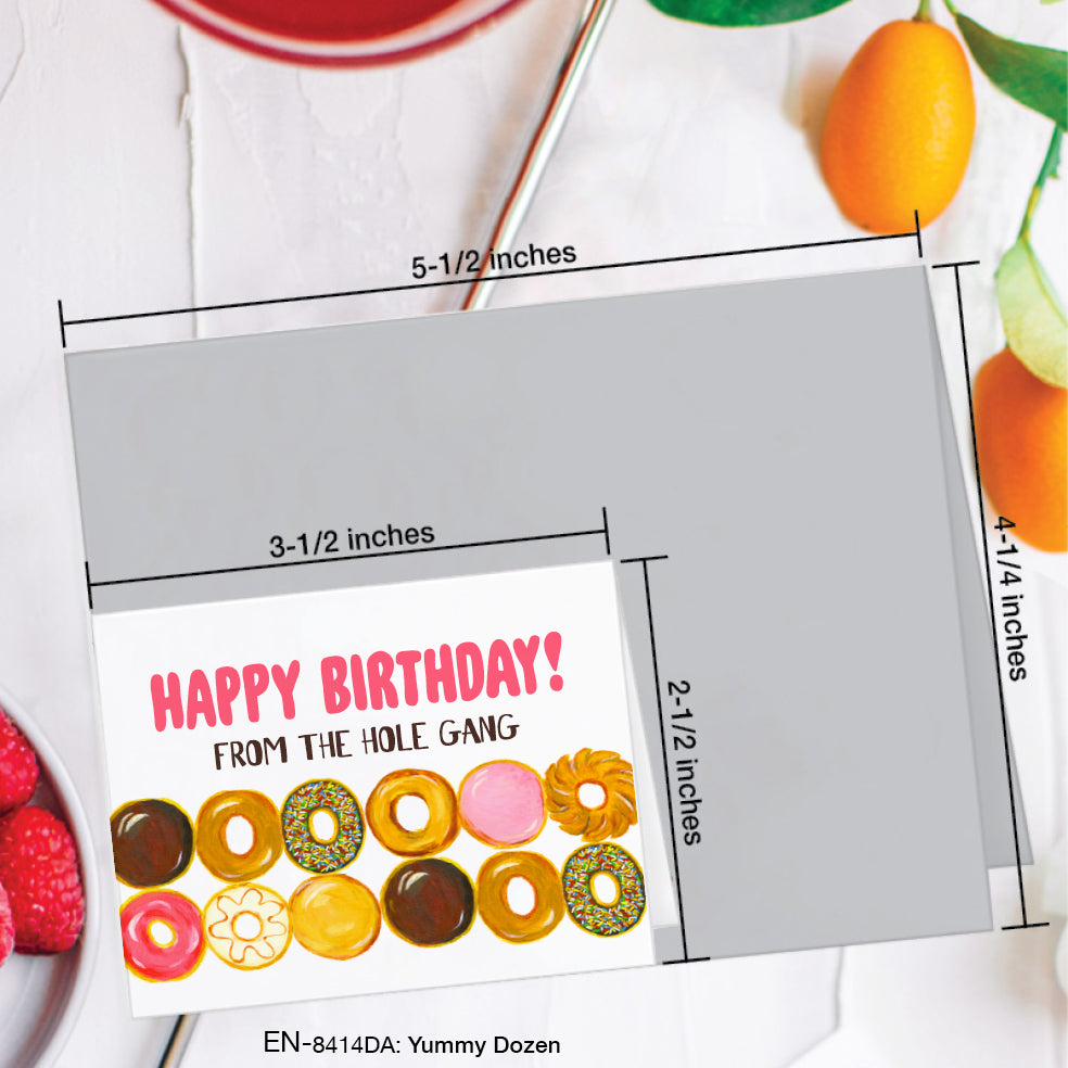 Yummy Dozen, Greeting Card (#8414DA)