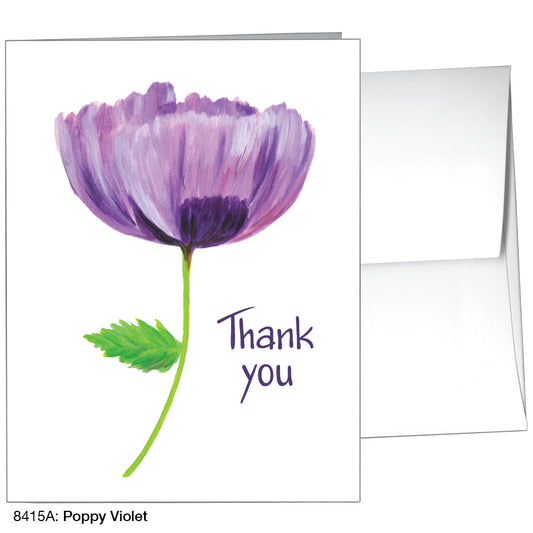 Poppy Violet, Greeting Card (8415A)