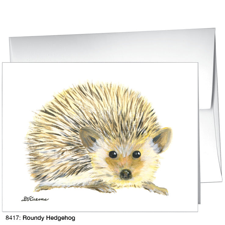 Roundy Hedgehog, Greeting Card (8417), A2, printedcanvas.com