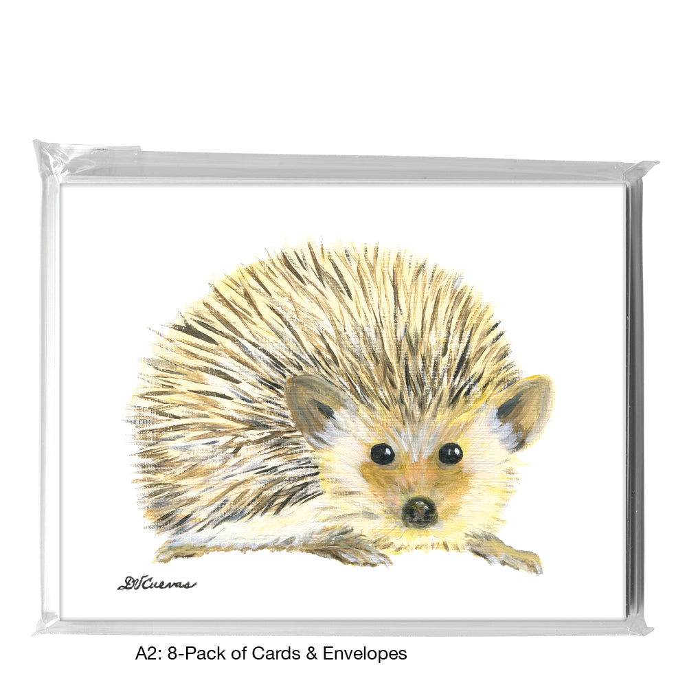 Roundy Hedgehog, Greeting Card (8417), A2 8-Pack, printedcanvas.com