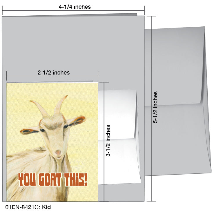 Kid, Greeting Card (8421C), Enclosure, www.printedcanvas.com