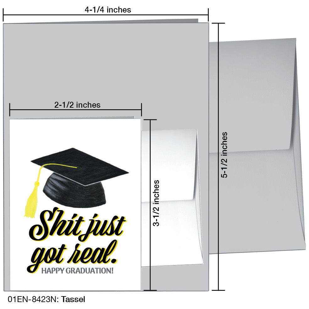 Tassel, Greeting Card (8423N), Enclosure, www.printedcanvas.com