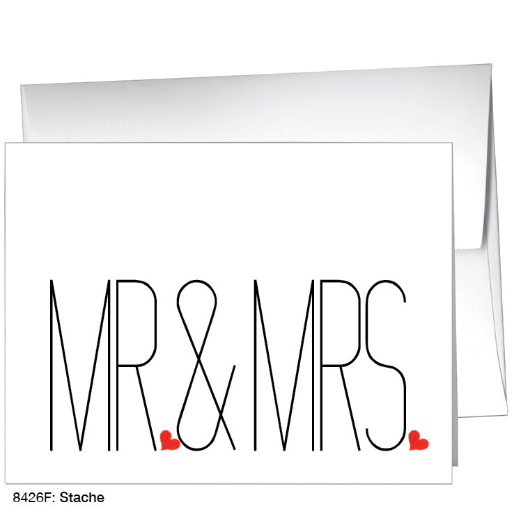 Stache, Greeting Card (8426F), Front, www.printedcanvas.com