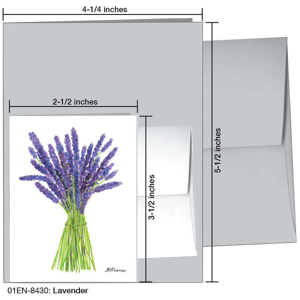 Lavender, Greeting Card (8430C), Enclosure Card, www.printedcanvas.com