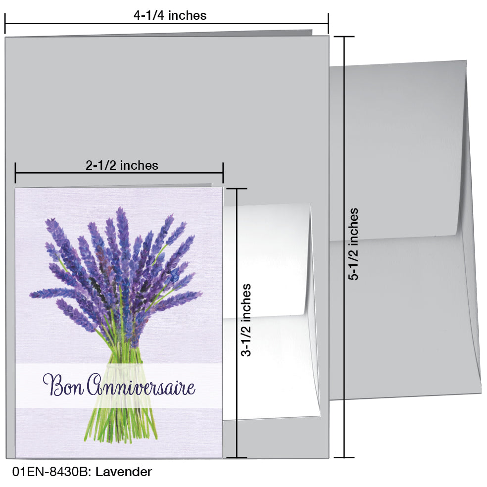 Lavender, Greeting Card (8430B), Enclosure, www.printedcanvas.com