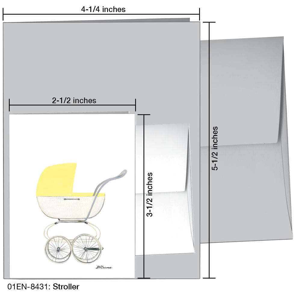 Stroller, Greeting Card (8431F), Enclosure, www.printedcanvas.com