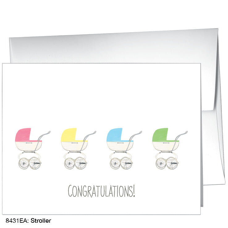 Stroller, Greeting Card (8431EA), A2 Card Front, www.printedcanvas.com