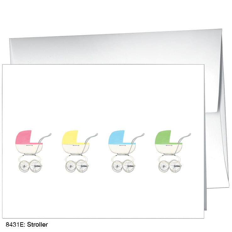 Stroller, Greeting Card (8431E), A2 Card, printedcanvas.com