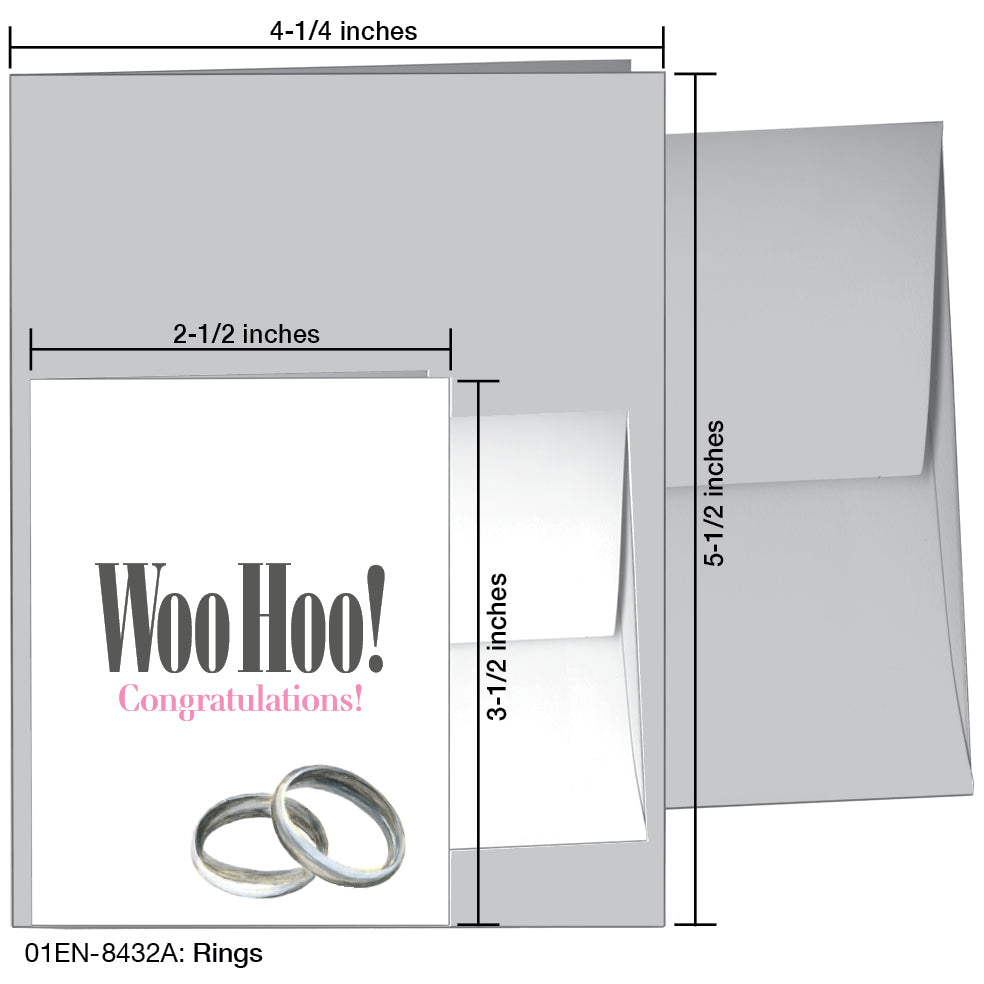 Rings, Greeting Card (8432A), Enclosure, www.printedcanvas.com