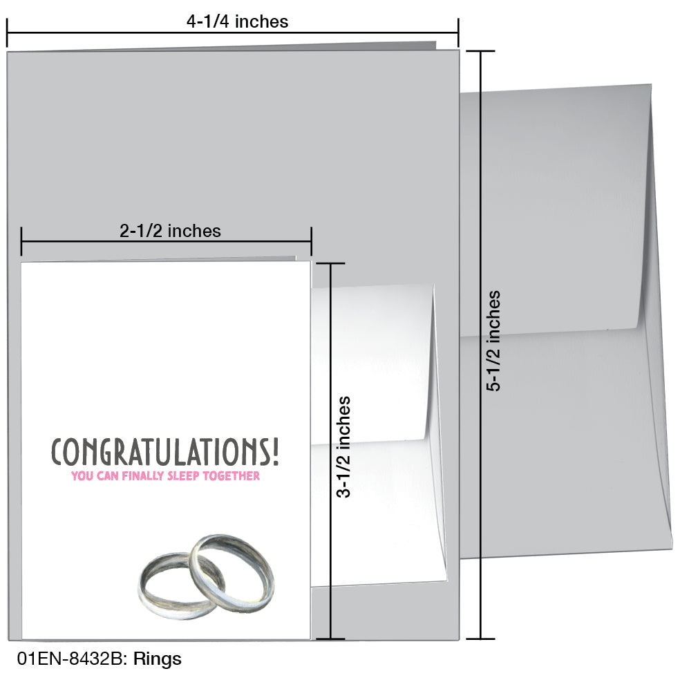 Rings, Greeting Card (8432B), Enclosure, printedcanvas.com