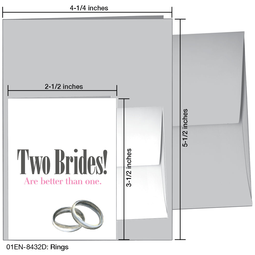 Rings, Greeting Card (8432D), Enclosure, www.printedcanvas.com