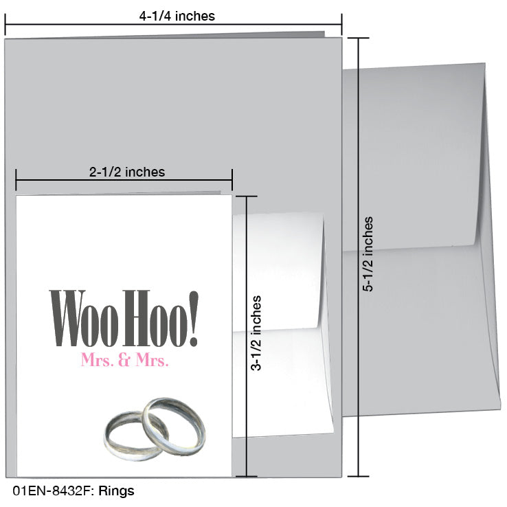 Rings, Greeting Card (8432F), Enclosure Card, printedcanvas.com