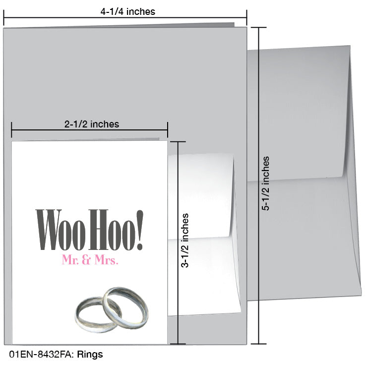 Rings, Greeting Card (8432FA), Enclosure, www.printedcanvas.com