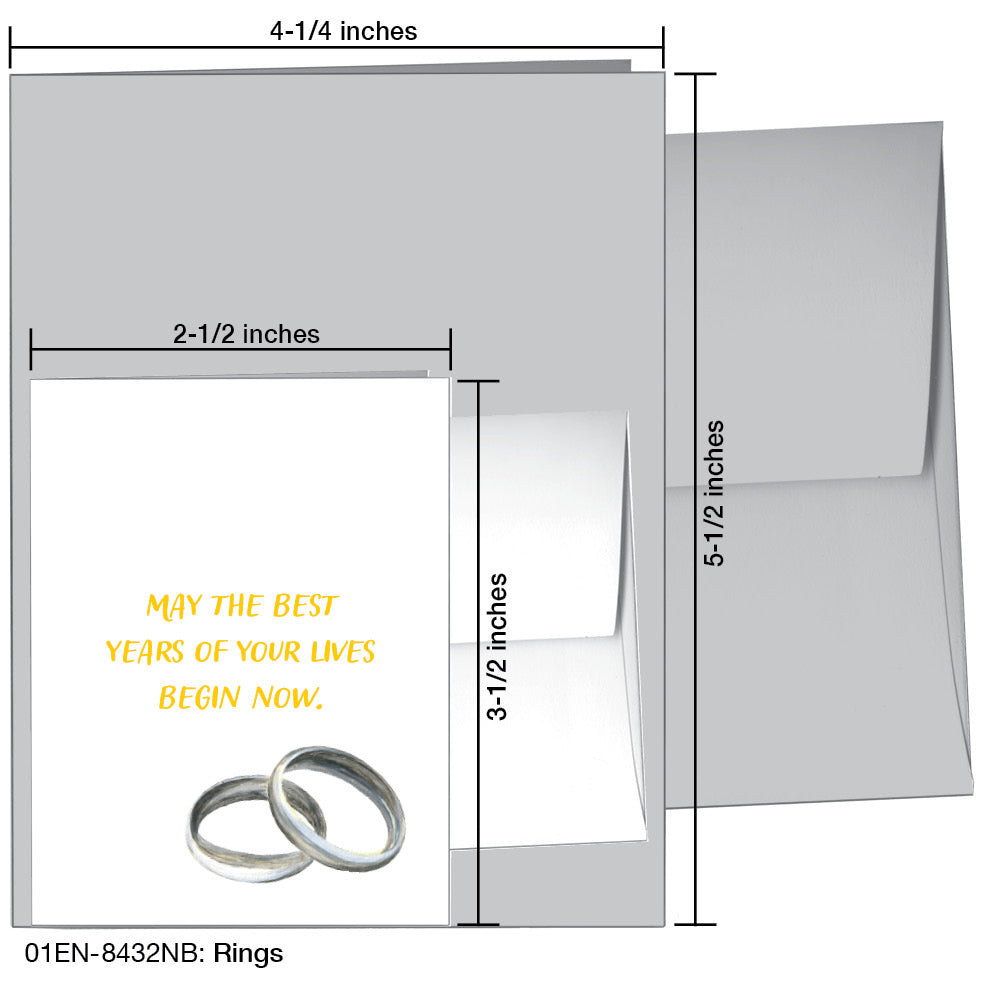 Rings, Greeting Card (#8432NB)