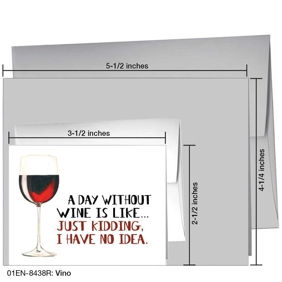 Vino, Greeting Card (8438R), Enclosure, printedcanvas.com
