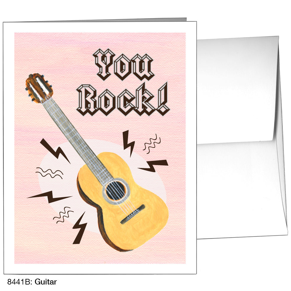 Guitar, Greeting Card (8441B), A2, printedcanvas.com