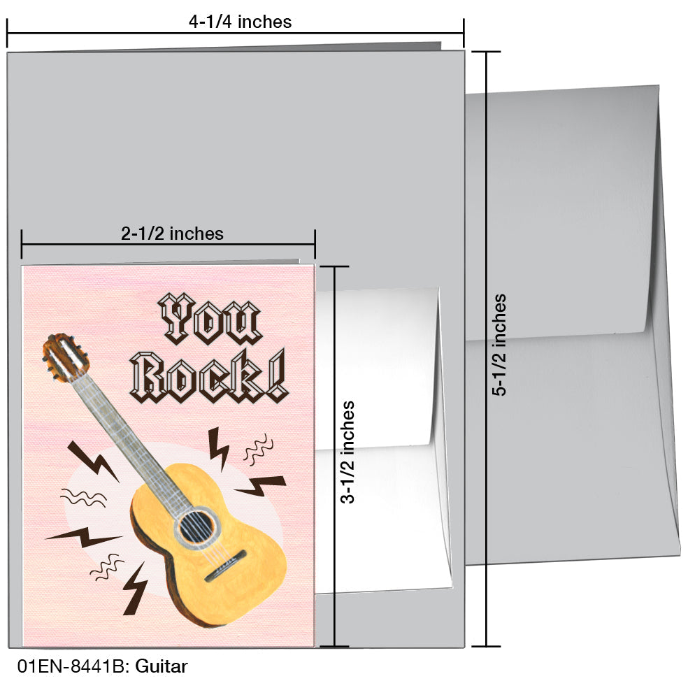 Guitar, Greeting Card (8441B), Enclosure, printedcanvas.com