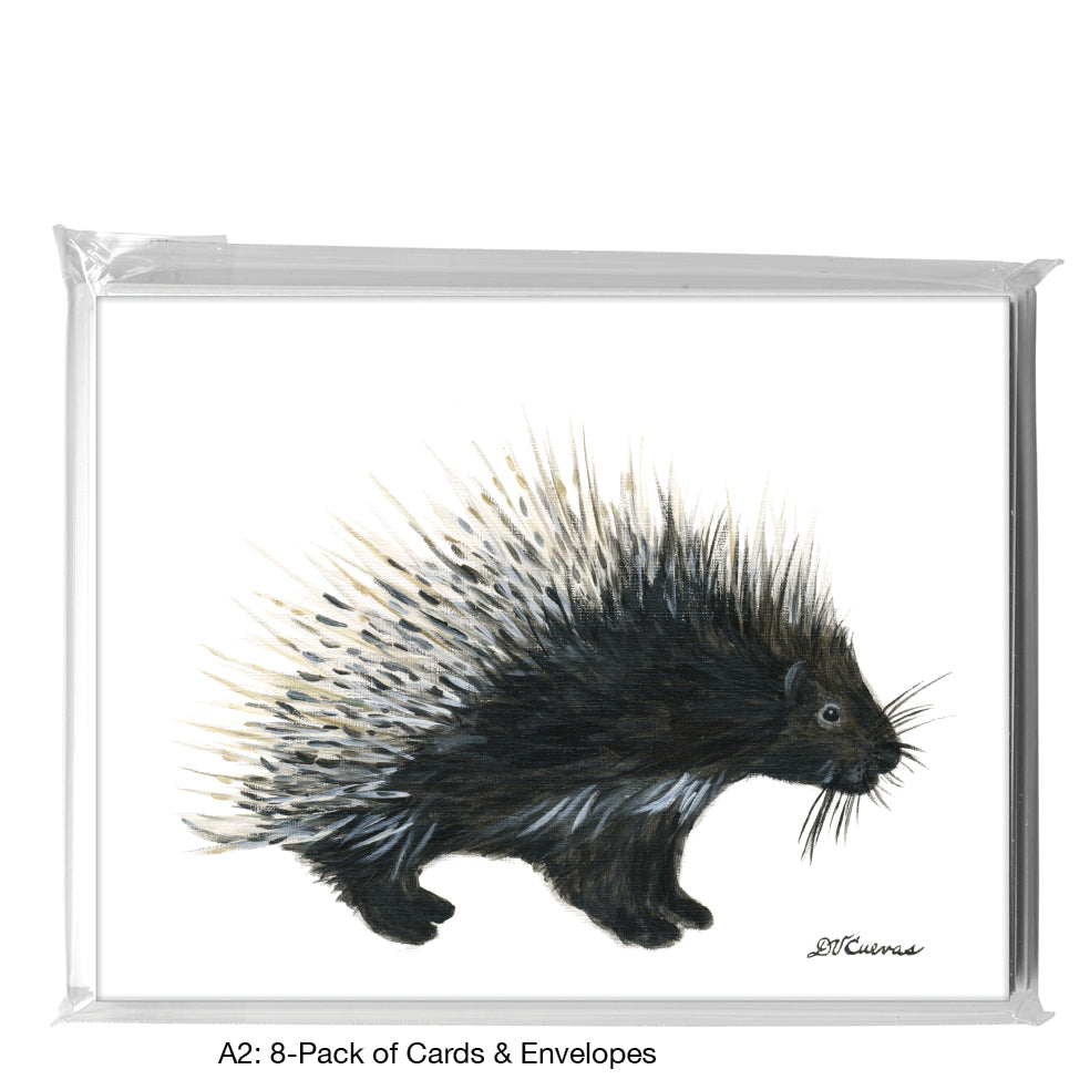 Porcupine, Greeting Card (8442), A2 8-Pack, printedcanvas.com