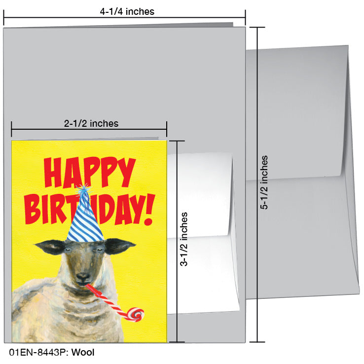 Wool, Greeting Card (#8443P), Enclosure Card, www.printedcanvas.com