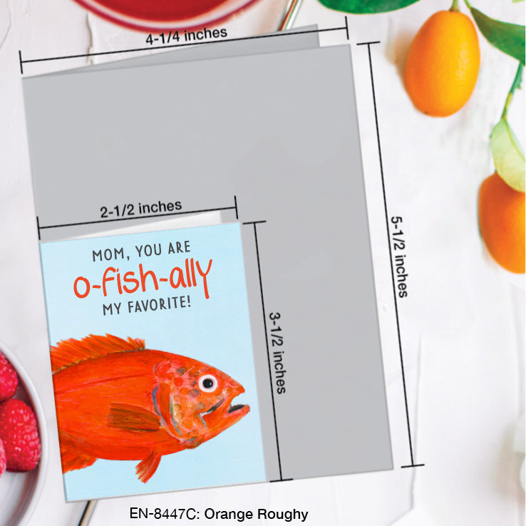 Orange Roughy, Greeting Card (8447C), Enclosure, www.printedcanvas.com
