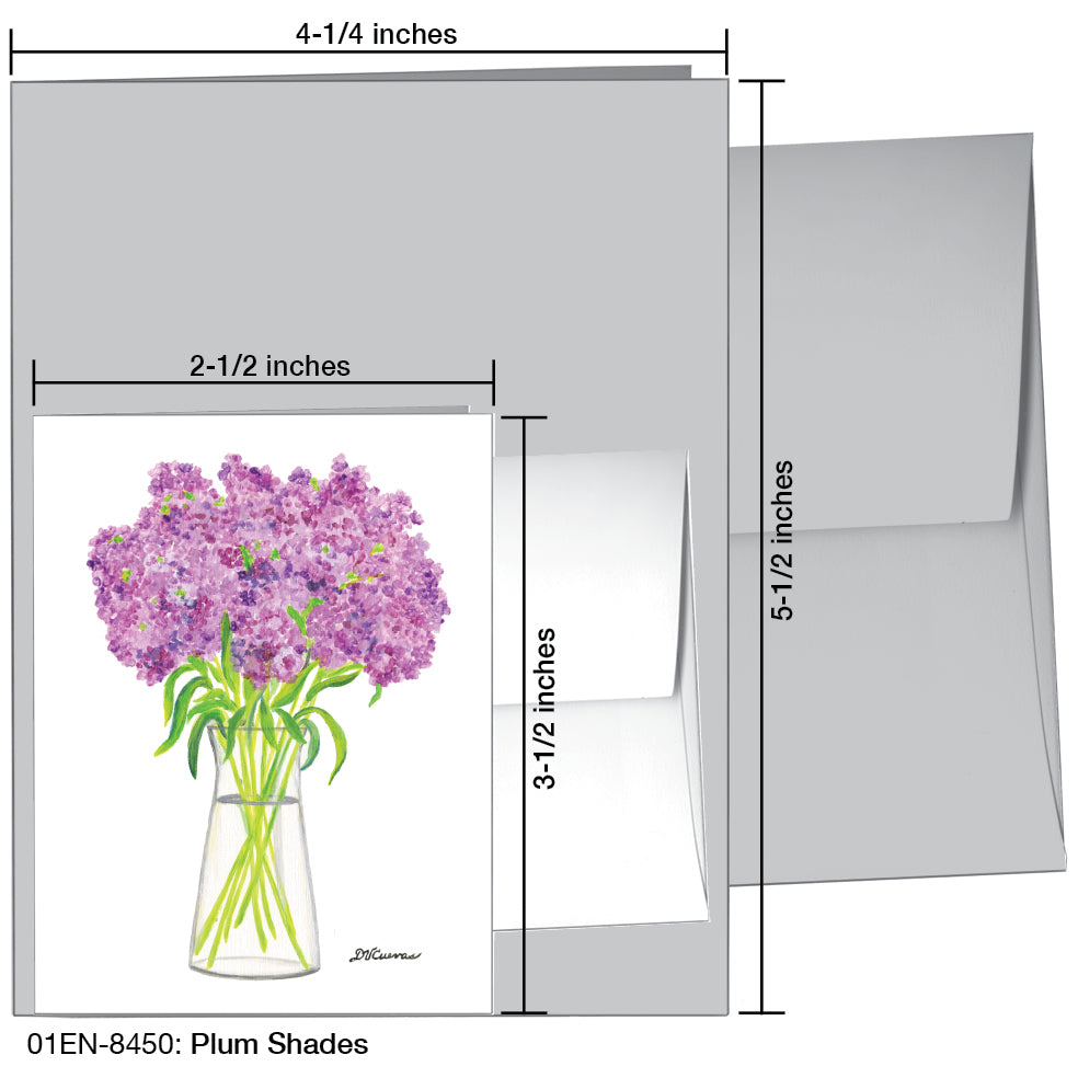 Plum Shades, Greeting Card (8450A), Enclosure, www.printedcanvas.com
