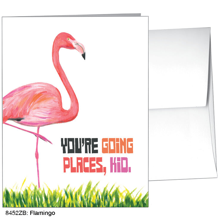 Flamingo, Greeting Card (8452ZB), A2 Card, printedcanvas.com