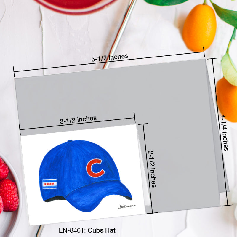 Cubs Hat, Greeting Card (8461H), Enclosure Card, www.printedcanvas.com