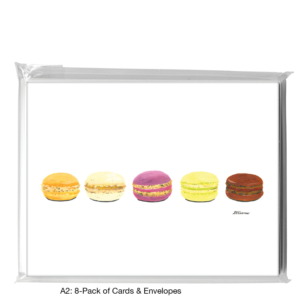 Macarons, Greeting Card (8462), A2 8-Pack, printedcanvas.com