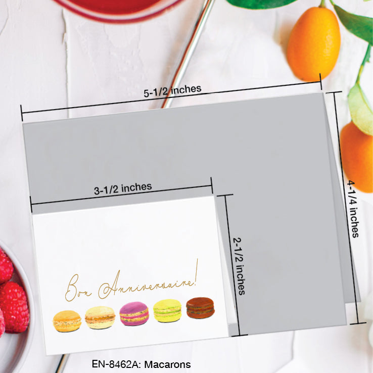 Macarons, Greeting Card (#8462A)
