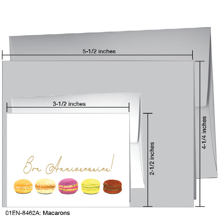 Macarons, Greeting Card (#8462A)