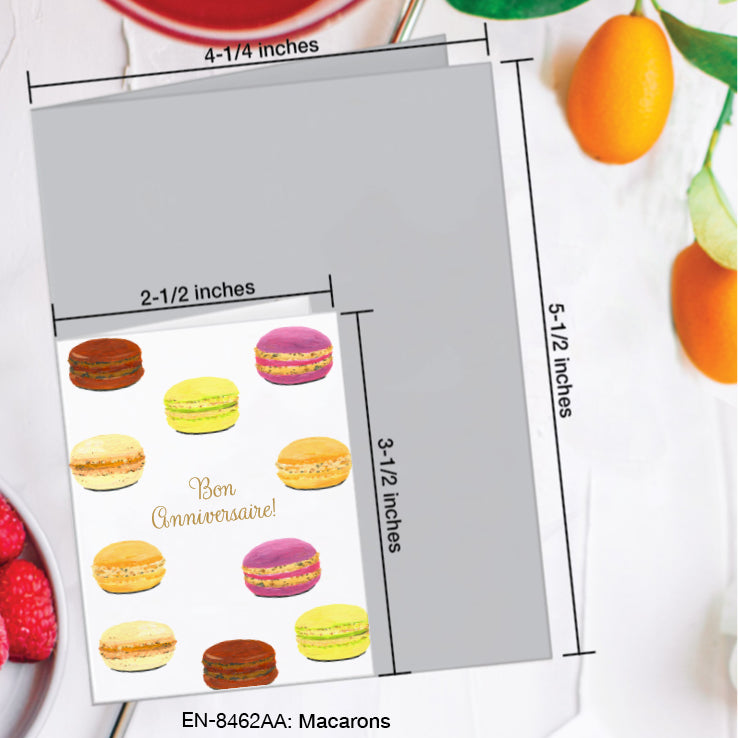 Macarons, Greeting Card (#8462AA)