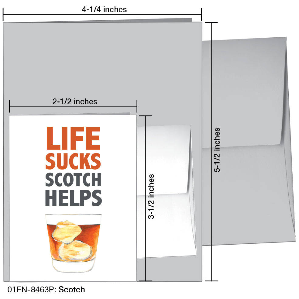 Scotch, Greeting Card (8463P), Enclosure, www.printedcanvas.com